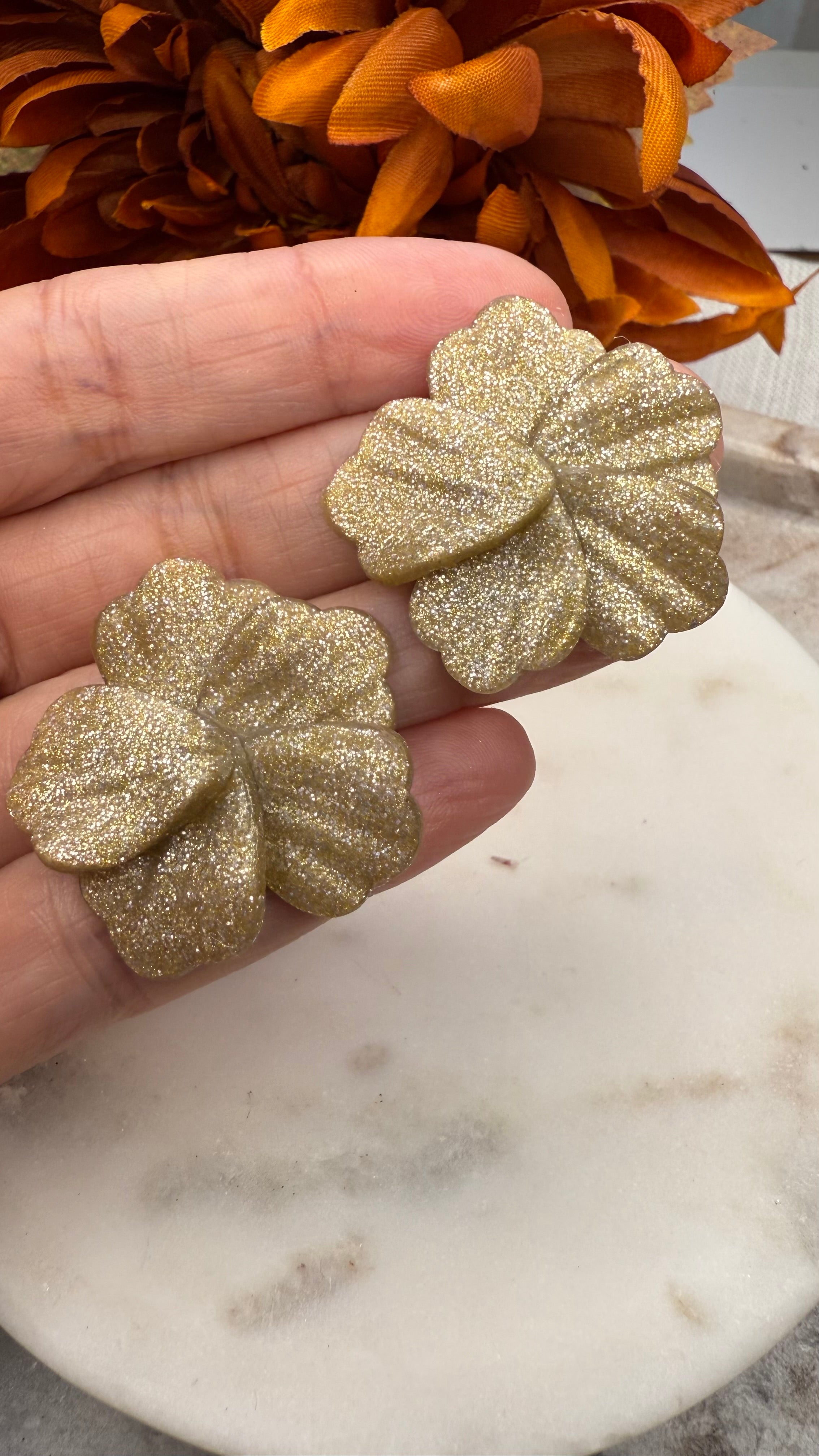 5 Petal Delicate Statement Earrings (5 Colors Available)