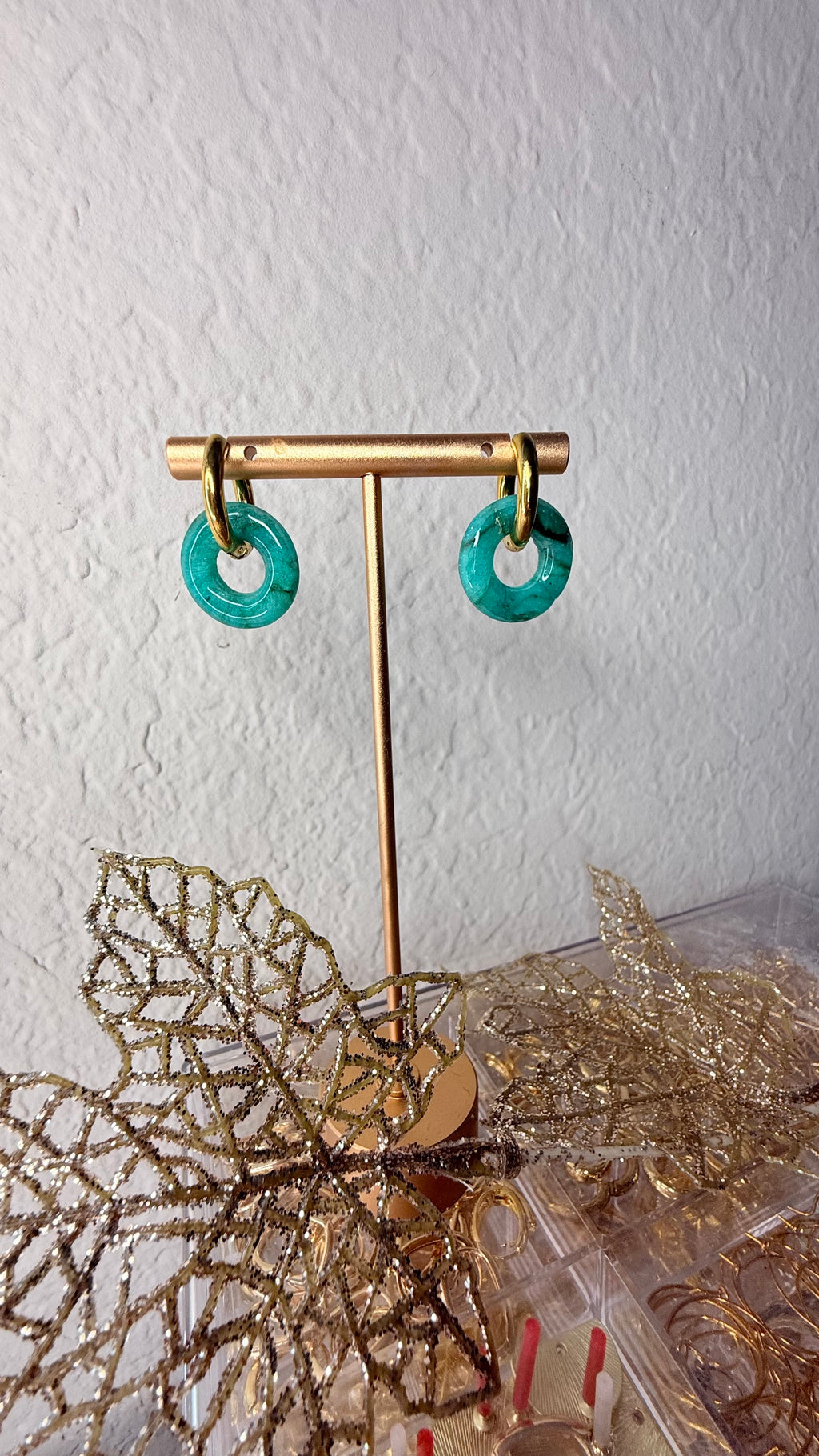 "Emerald" Halo Hoop Charms